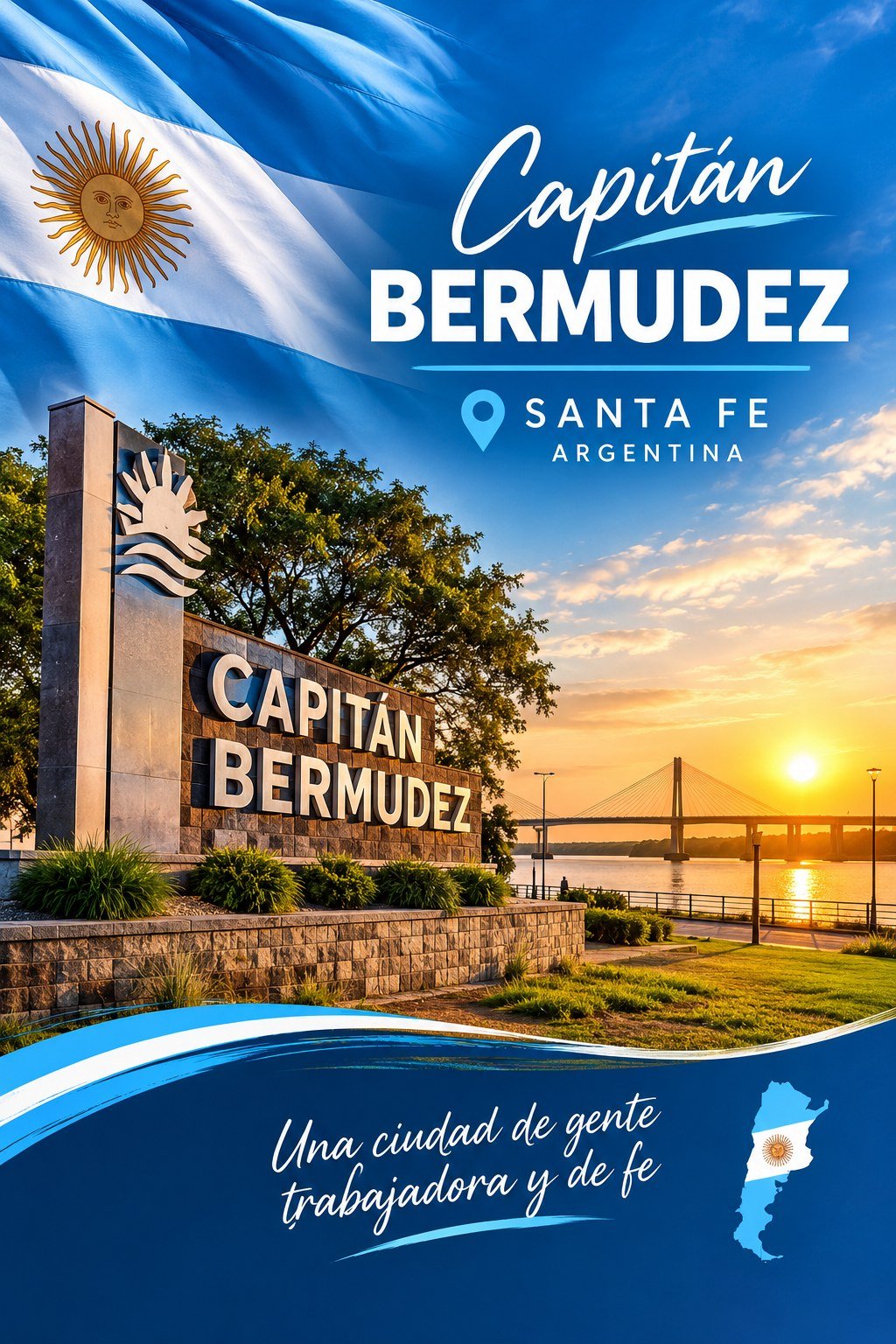 Paisaje de Capitán Bermúdez, Santa Fe, Argentina