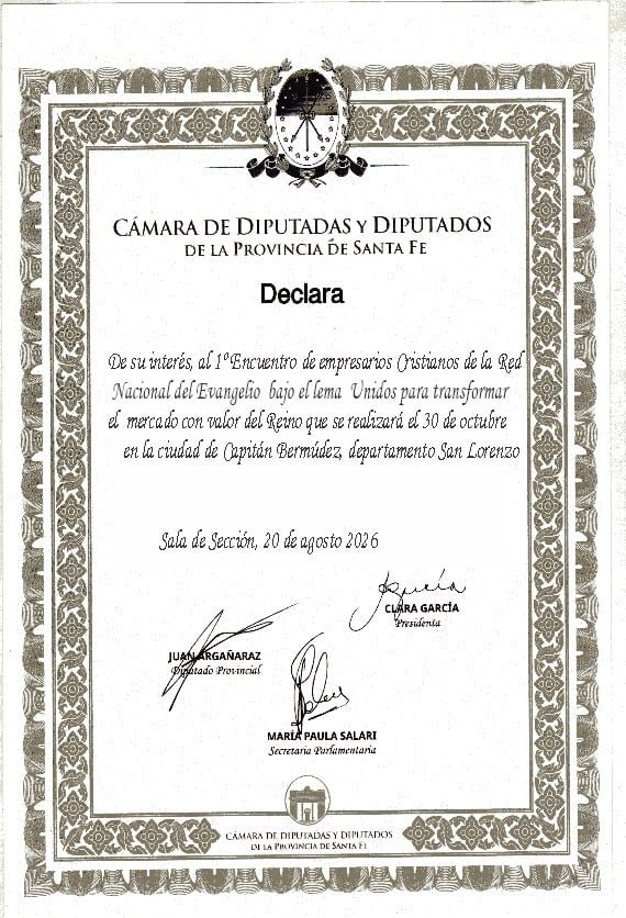 Reconocimiento institucional — Validez jurídica y entidad eclesiástica en toda la República Argentina